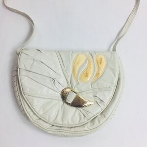 MIRIAM Vintage Bag Purse Shoulder Pleated Leather